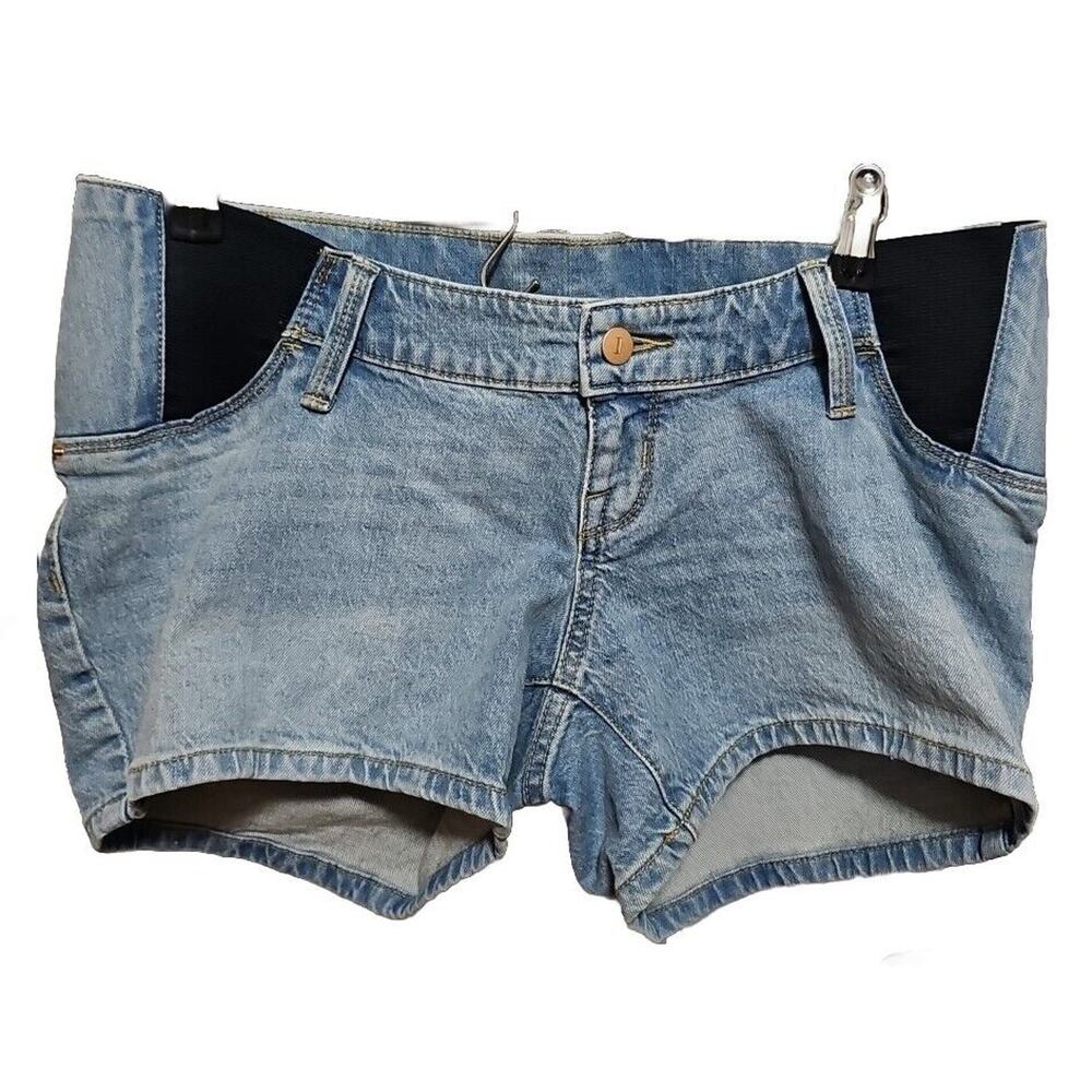 Under Belly Midi Maternity Jean Shorts  Isabel Maternity Ingrid & Isabel Sz 2